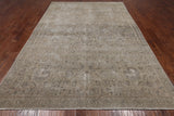 SUPER SALE Persian Vintage White Wash Hand Knotted Wool Rug - 7' 5" X 10' 6"