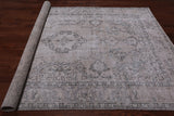 SUPER SALE Ivory Persian Vintage White Wash Hand Knotted Wool Rug - 6' 7" X 9' 9"