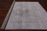 SUPER SALE Ivory Persian Vintage White Wash Hand Knotted Wool Area Rug - 8' 10" X 12' 0"