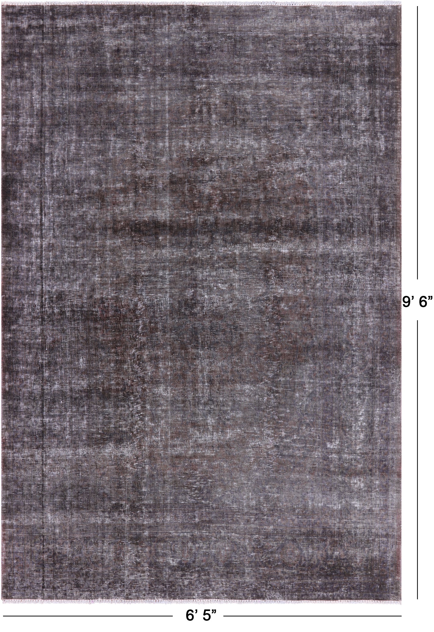 Persian Overdyed Hand Knotted Wool Rug - 6' 5" X 9' 6" - Golden Nile