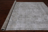 SUPER SALE Ivory Persian Vintage White Wash Handmade Wool Area Rug - 8' 3" X 10' 6"