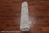 SUPER SALE Ivory Persian Vintage White Wash Handmade Wool Area Rug - 8' 3" X 10' 6"