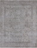 SUPER SALE Ivory Persian Vintage White Wash Handmade Wool Area Rug - 8' 3" X 10' 6"