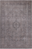 SUPER SALE Ivory Persian Vintage White Wash Hand Knotted Wool Rug - 6' 9" X 9' 10"