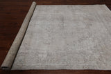 SUPER SALE Ivory Persian Vintage White Wash Handmade Wool Rug - 7' 4" X 10' 9"