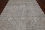 SUPER SALE Ivory Persian Vintage White Wash Handmade Wool Rug - 7' 4" X 10' 9"