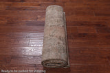 SUPER SALE Ivory Persian Vintage White Wash Hand Knotted Wool Rug - 6' 5" X 10' 2"
