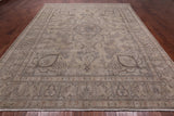 SUPER SALE Persian Vintage White Wash Hand Knotted Wool Rug - 9' 10" X 12' 6"