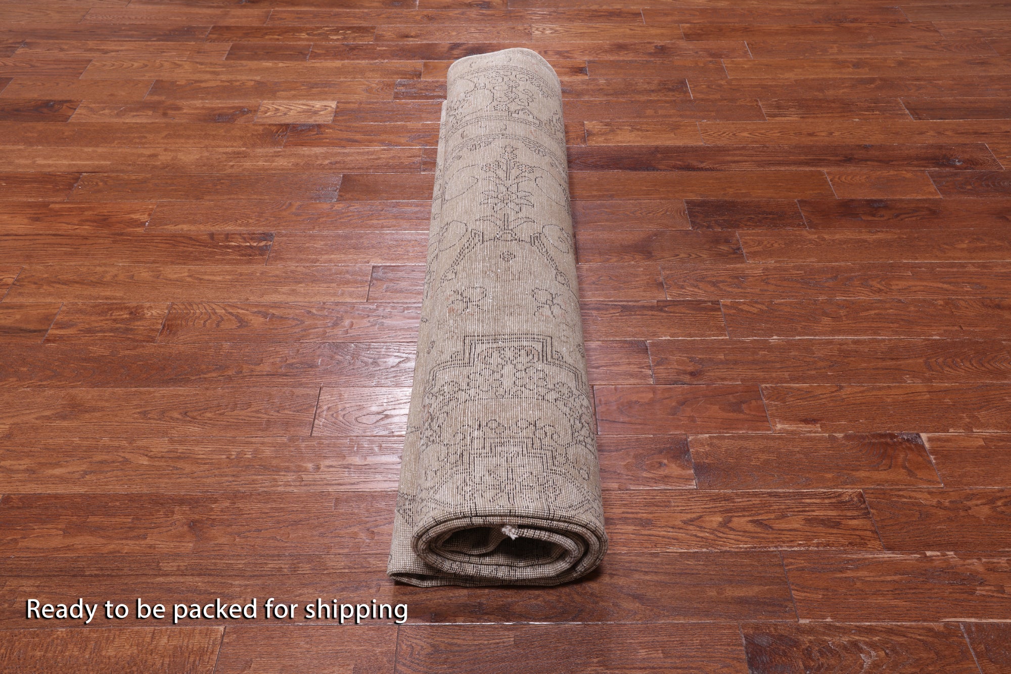 SUPER SALE Persian Vintage White Wash Hand Knotted Wool Rug - 9' 10" X 12' 6"