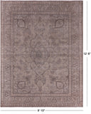 Persian Vintage White Wash Hand Knotted Wool Rug - 9' 10" X 12' 6" - Golden Nile