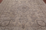 SUPER SALE Persian Vintage White Wash Hand Knotted Wool Rug - 9' 10" X 12' 6"