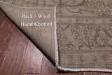 SUPER SALE Persian Vintage White Wash Hand Knotted Wool Rug - 9' 10" X 12' 6"