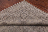 SUPER SALE Persian Vintage White Wash Hand Knotted Wool Rug - 9' 10" X 12' 6"