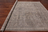 SUPER SALE Persian Vintage White Wash Hand Knotted Wool Rug - 9' 10" X 12' 6"