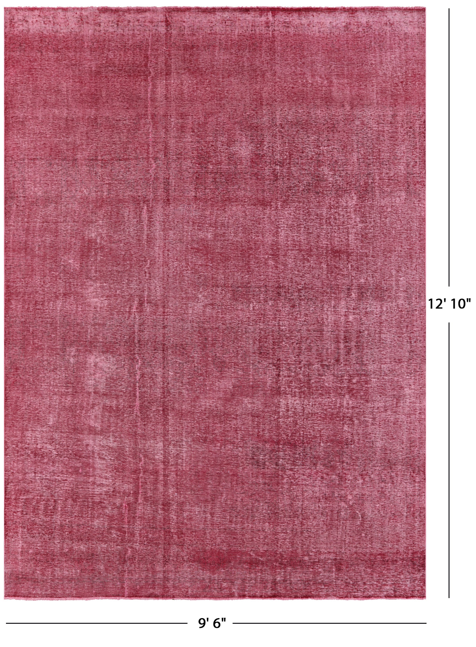 Persian Overdyed Hand Knotted Wool Rug - 9' 6" X 12' 10" - Golden Nile