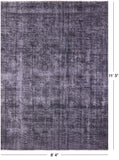 Persian Overdyed Handmade Wool Rug - 8' 4" X 11' 3" - Golden Nile