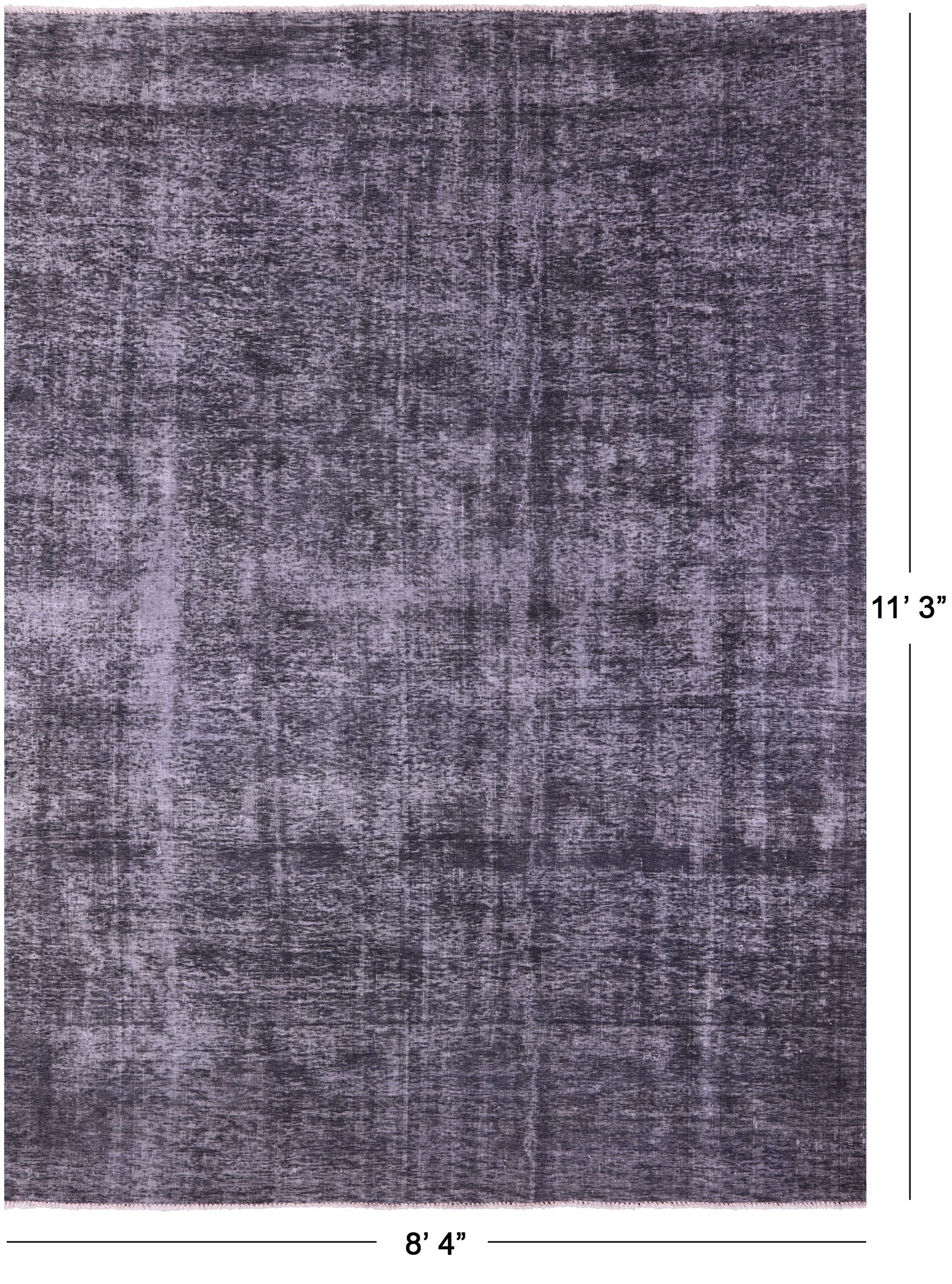 Persian Overdyed Handmade Wool Rug - 8' 4" X 11' 3" - Golden Nile