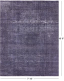 Persian Overdyed Hand Knotted Wool Rug - 7' 10" X 10' 5" - Golden Nile