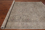 SUPER SALE Persian Vintage White Wash Hand Knotted Wool Rug - 8' 2" X 11' 1"