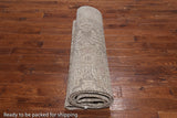 SUPER SALE Persian Vintage White Wash Hand Knotted Wool Rug - 8' 2" X 11' 1"