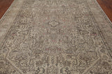 SUPER SALE Persian Vintage White Wash Hand Knotted Wool Rug - 8' 2" X 11' 1"