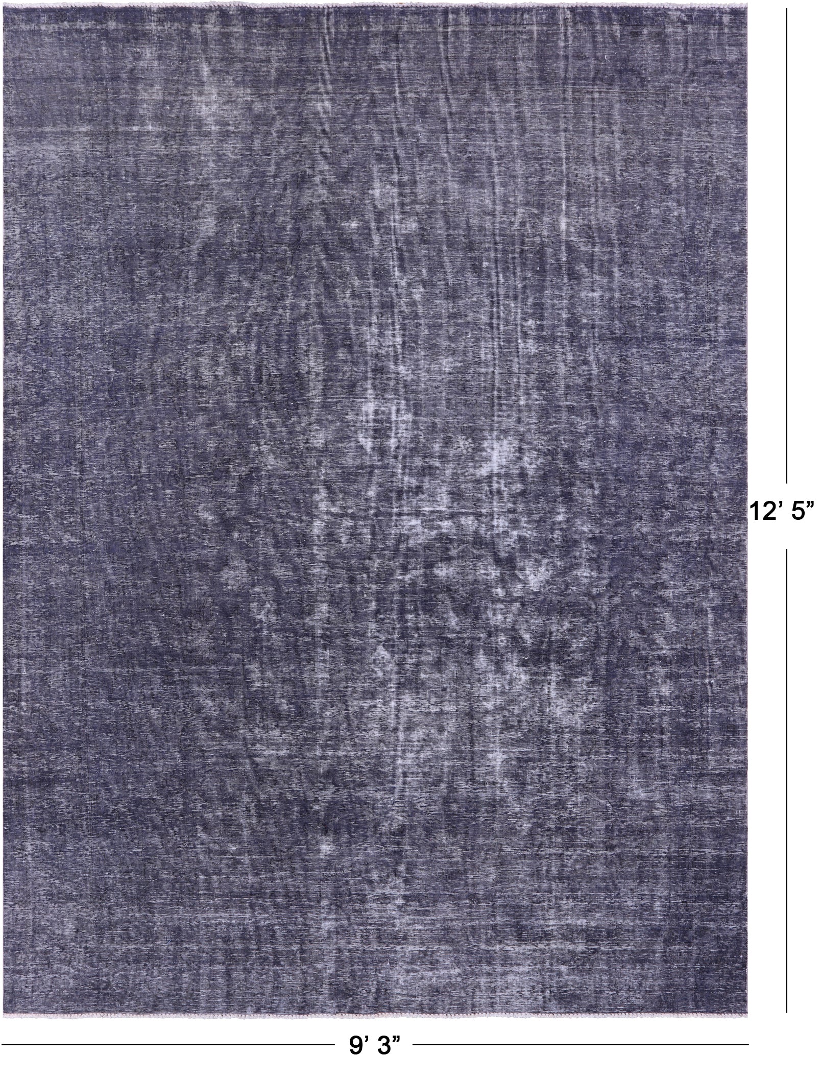 Persian Overdyed Handmade Wool Rug - 9' 3" X 12' 5" - Golden Nile