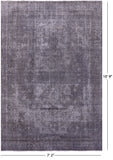 Persian Overdyed Handmade Wool Rug - 7' 2" X 10' 9" - Golden Nile
