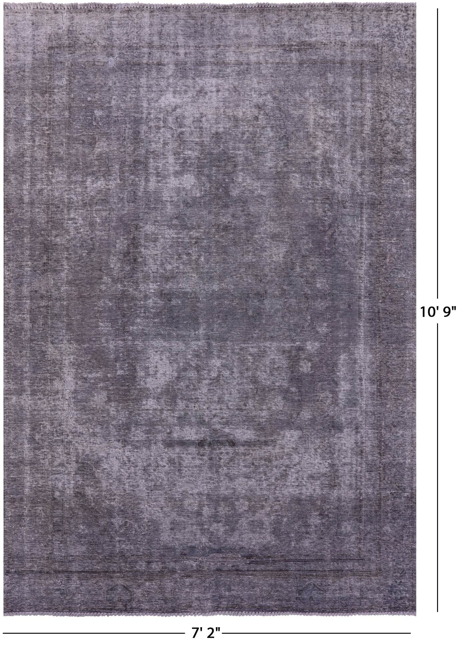 Persian Overdyed Handmade Wool Rug - 7' 2" X 10' 9" - Golden Nile