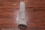 SUPER SALE Ivory Persian Vintage White Wash Hand-Knotted Wool Rug - 9' 10" X 12' 10