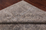 SUPER SALE Ivory Persian Vintage White Wash Hand-Knotted Wool Rug - 9' 10" X 12' 10