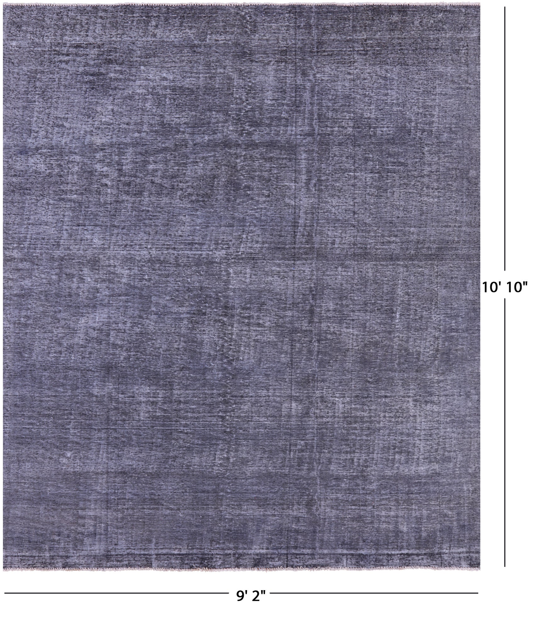 Persian Overdyed Hand Knotted Wool Rug - 9' 2" X 10' 10" - Golden Nile