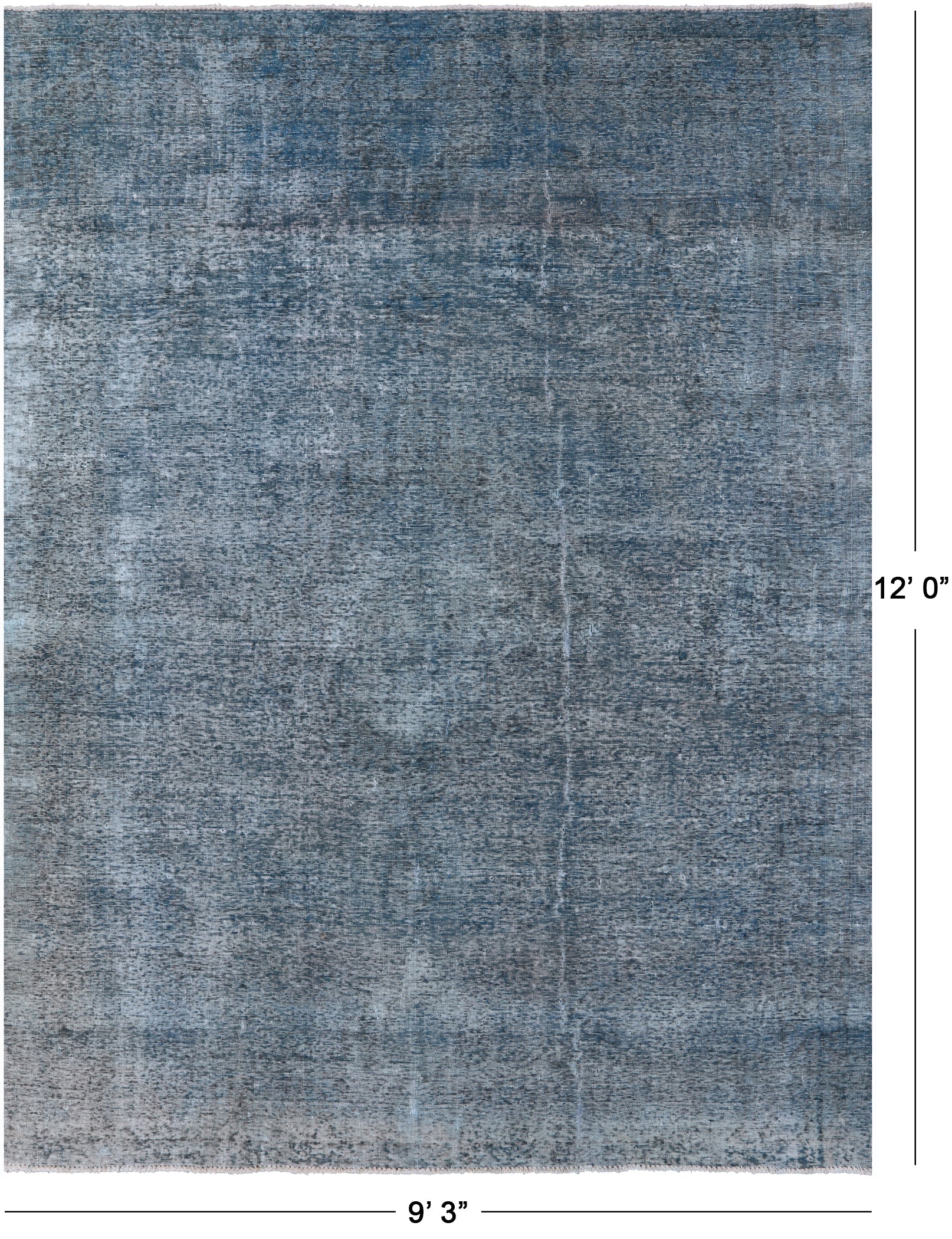 Persian Overdyed Hand Knotted Wool Rug - 9' 3" X 12' 0" - Golden Nile