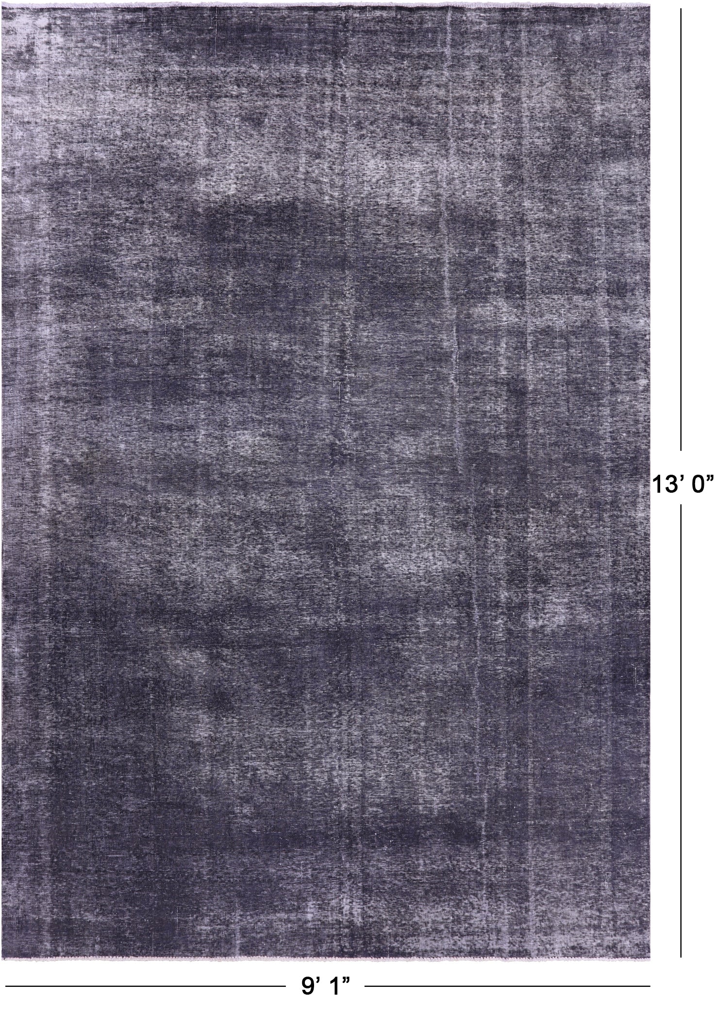 Persian Overdyed Hand Knotted Wool Rug - 9' 1" X 13' 0" - Golden Nile