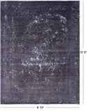 Persian Overdyed Handmade Wool Rug - 9' 10" X 12' 9" - Golden Nile