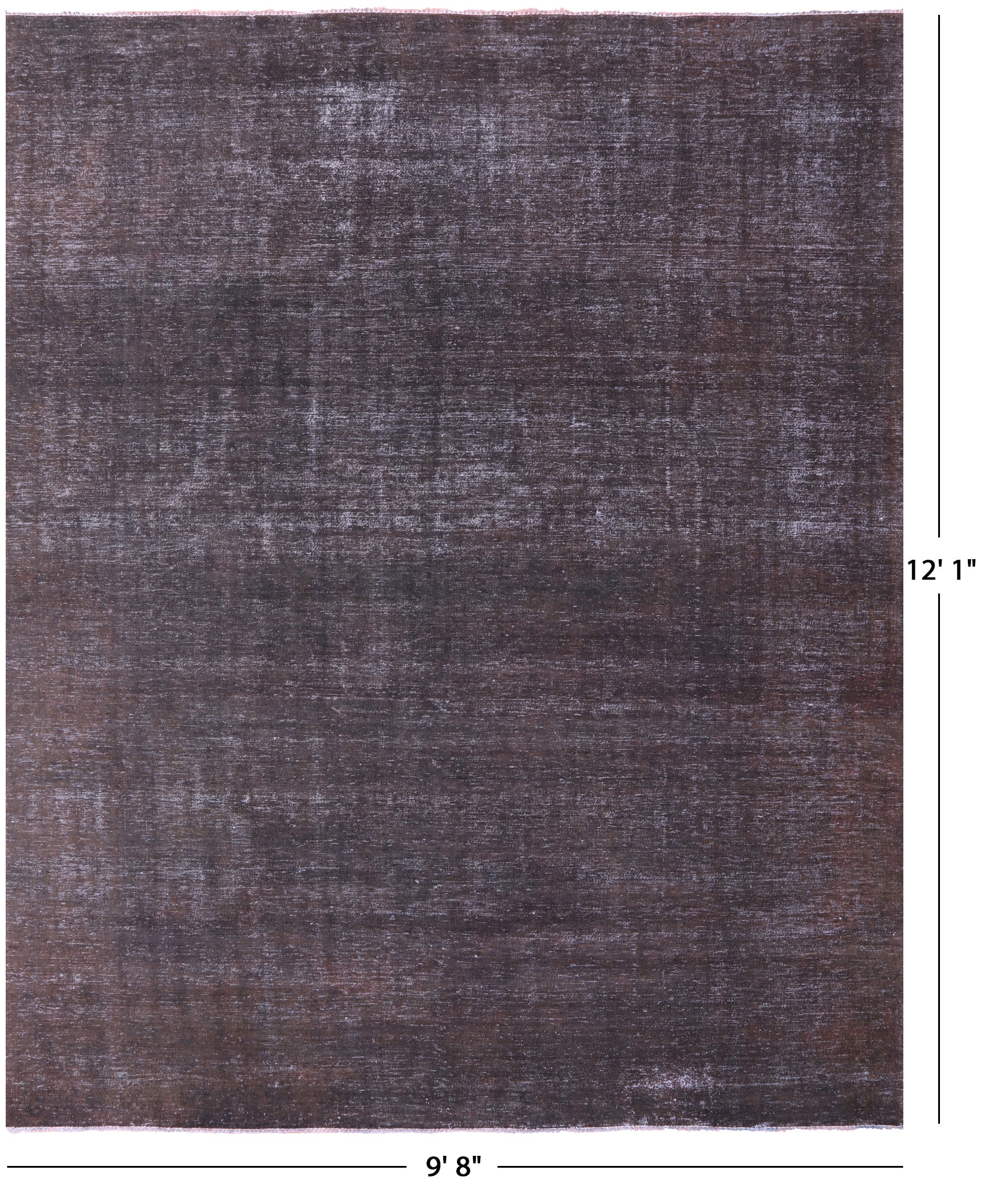 Persian Overdyed Handmade Wool Area Rug - 9' 8" X 12' 1" - Golden Nile