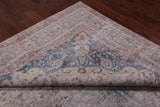 SUPER SALE Ivory Persian Vintage White Wash Hand Knotted Wool Rug - 9' 6" X 12' 7"