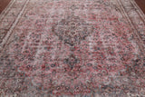 SUPER SALE Persian Vintage White Wash Handmade Wool Rug - 9' 8" X 12' 5"