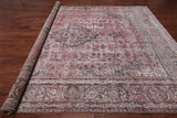 SUPER SALE Persian Vintage White Wash Handmade Wool Rug - 9' 8" X 12' 5"