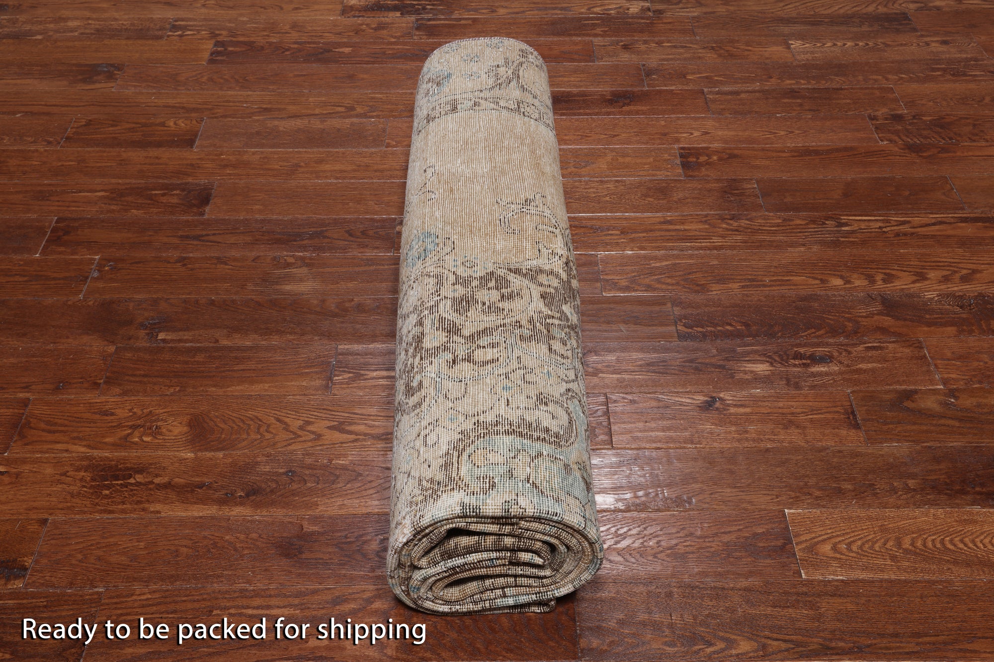 SUPER SALE Persian Vintage White Wash Hand Knotted Wool Rug - 8' 5" X 11' 10"