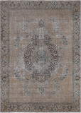 SUPER SALE Persian Vintage White Wash Hand Knotted Wool Rug - 8' 5" X 11' 10"