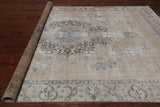 SUPER SALE Persian Vintage White Wash Hand Knotted Wool Rug - 8' 5" X 11' 10"
