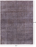 Persian Overdyed Hand Knotted Wool Rug - 8' 0" X 10' 9" - Golden Nile