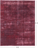 Persian Overdyed Hand Knotted Wool Rug - 8' 5" X 11' 2" - Golden Nile