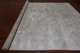 SUPER SALE Persian Vintage White Wash Hand Knotted Wool Area Rug - 9' 5" X 12' 6"