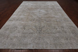 SUPER SALE Persian Vintage White Wash Hand Knotted Wool Area Rug - 9' 5" X 12' 6"