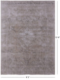 Persian Vintage White Wash Hand Knotted Wool Area Rug - 9' 5" X 12' 6" - Golden Nile