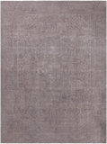 SUPER SALE Ivory Persian Vintage White Wash Hand Knotted Wool Rug - 7' 10" X 10' 10"