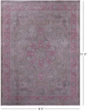 Persian Overdyed Handmade Wool Rug - 8' 3" X 11' 2" - Golden Nile