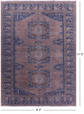 Persian Overdyed Handmade Wool Rug - 8' 2" X 11' 5" - Golden Nile