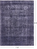 Persian Overdyed Hand Knotted Wool Rug - 7' 10" X 10' 9" - Golden Nile